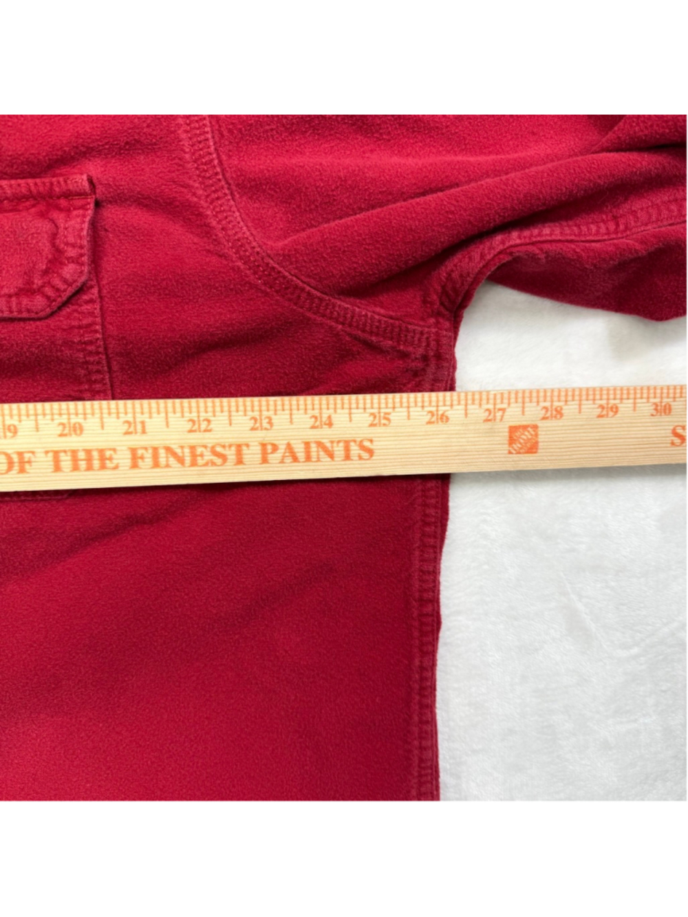 Men's Vintage Eddie Bauer Chamois Heavyweight‎ Casual Button Down Shirt XL Red - Picture 15 of 16